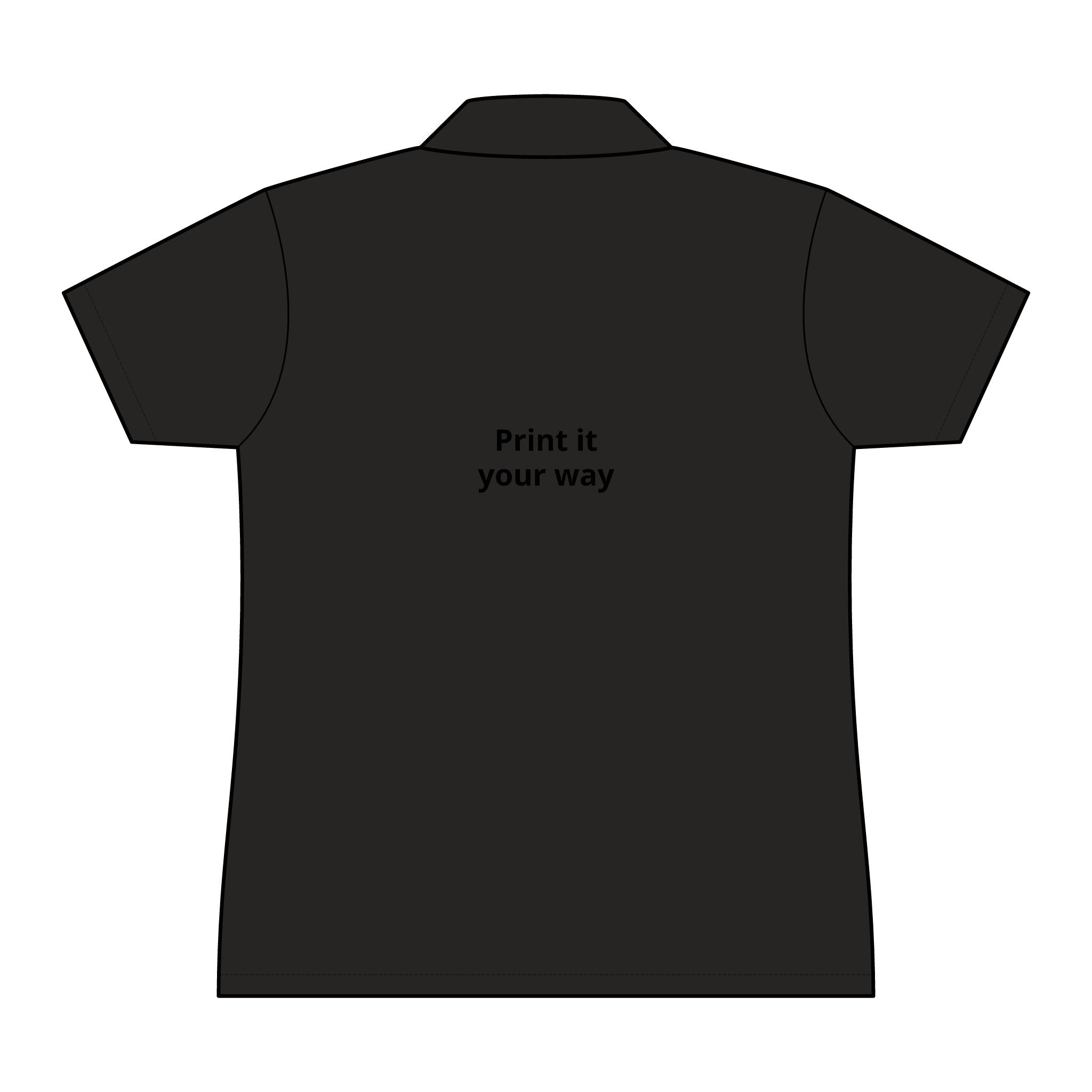 Damen Polo-Shirt - Personalisierbares "Print It Your Way"-Rückendesign