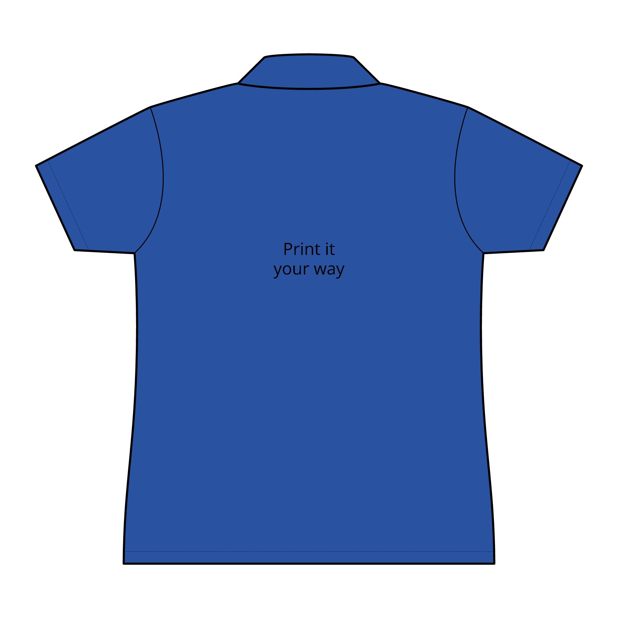 Damen Polo-Shirt - Personalisierbares "Print It Your Way"-Rückendesign