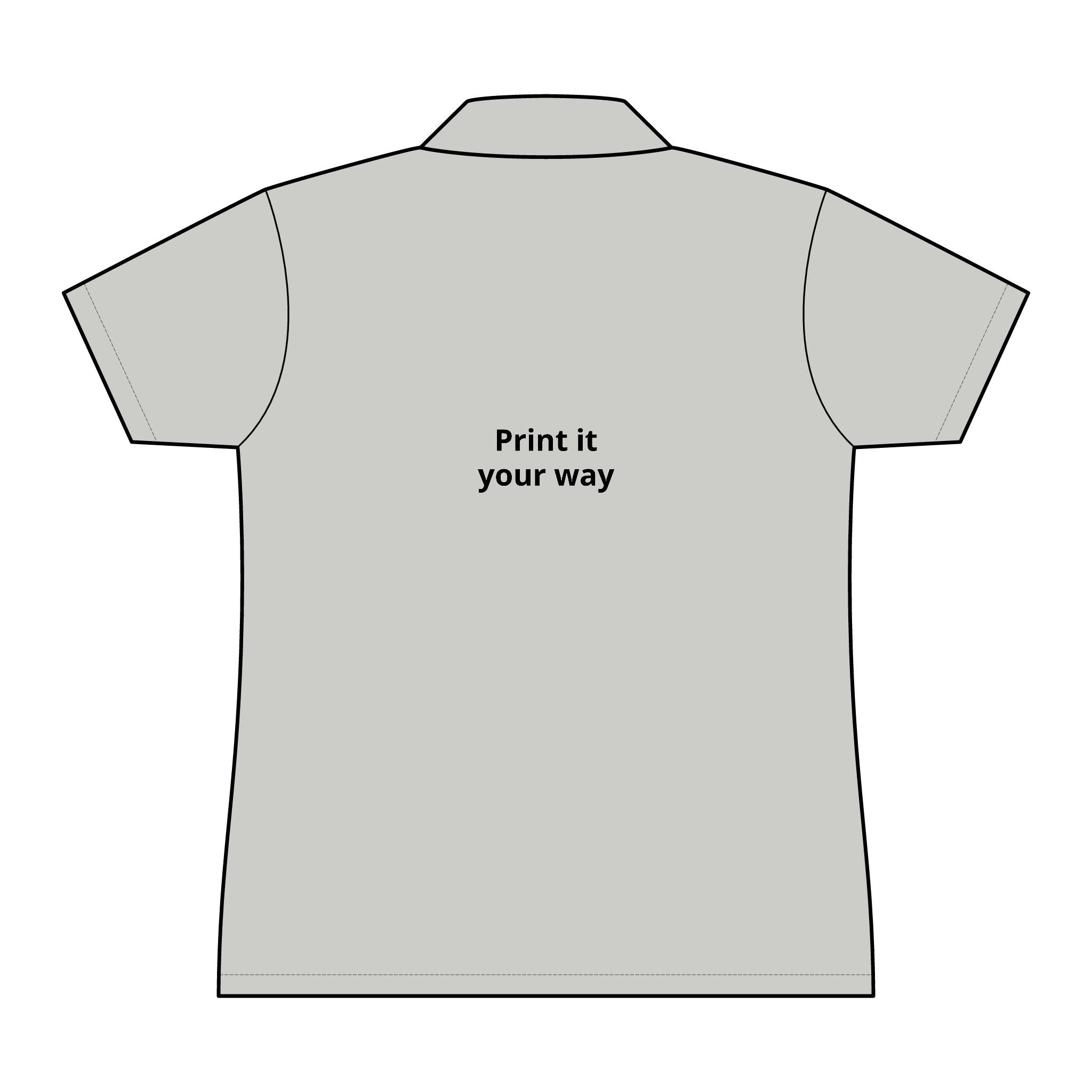 Damen Polo-Shirt - Personalisierbares "Print It Your Way"-Rückendesign