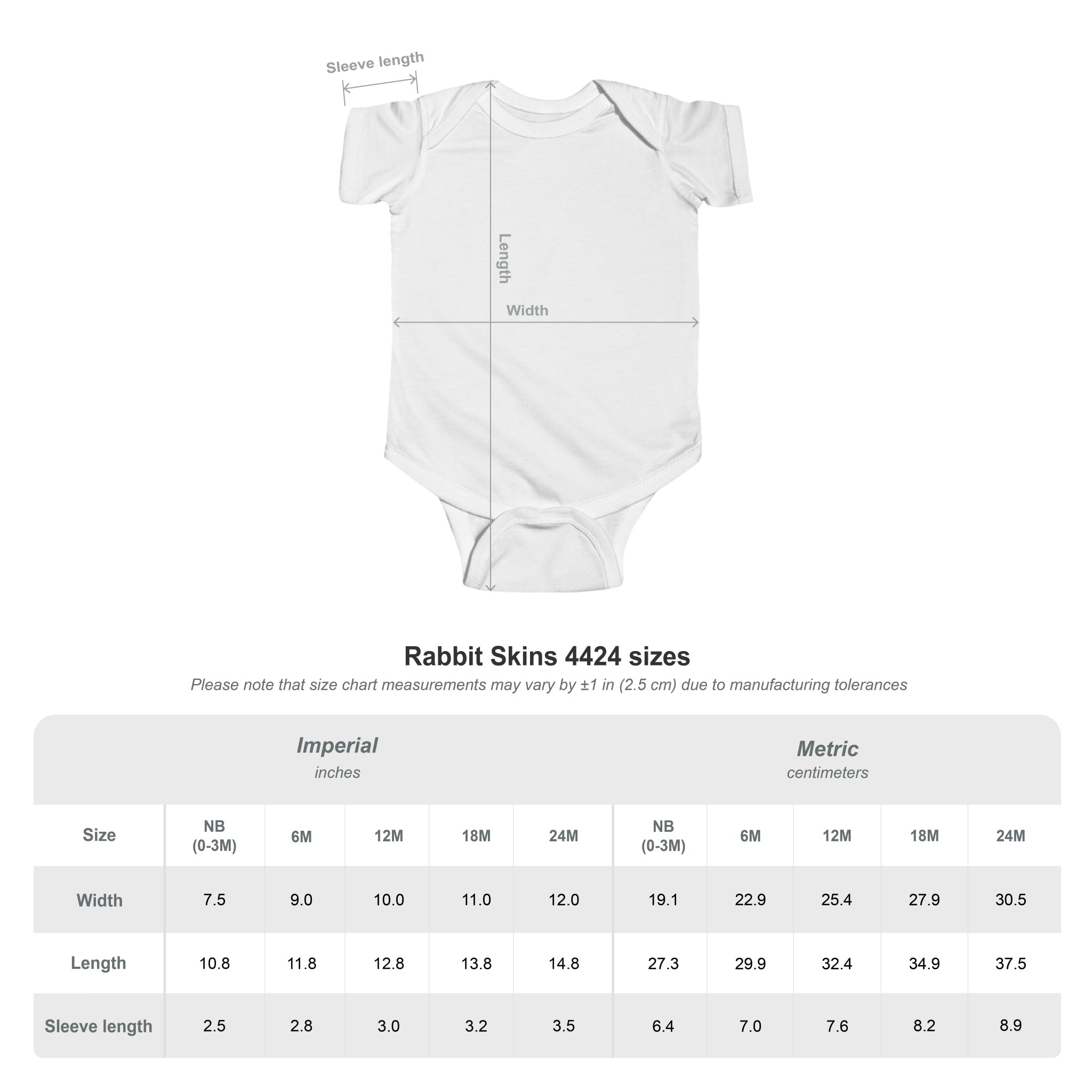 Baby Bodysuit with Blue Heart – Cute Infant Heart Onesie