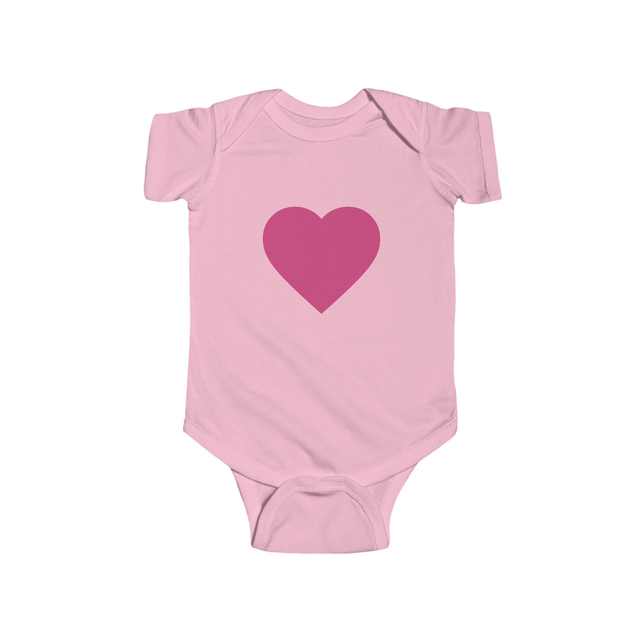 Baby Body Rosa Herz Säuglings-Strampler (Romantisches Neugeborenen-Geschenk)