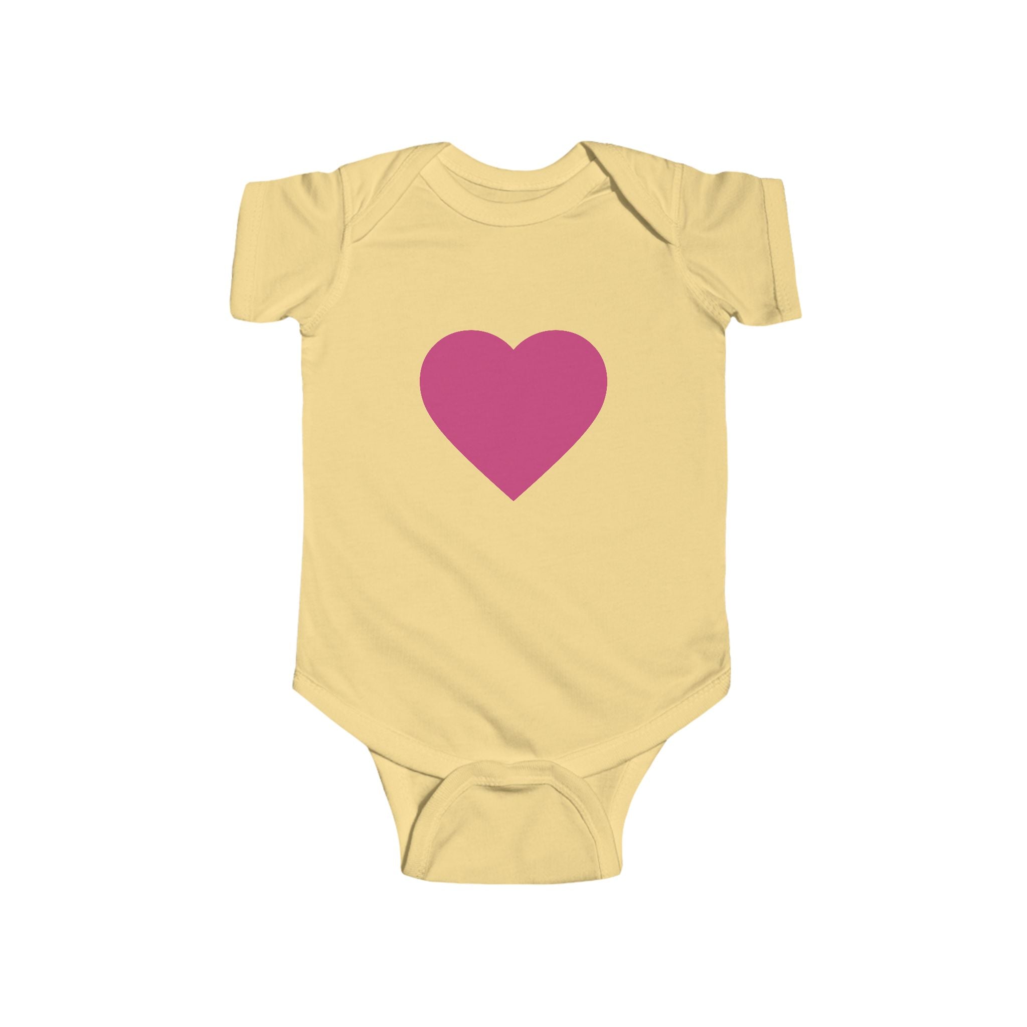 Baby Body Rosa Herz Säuglings-Strampler (Romantisches Neugeborenen-Geschenk)
