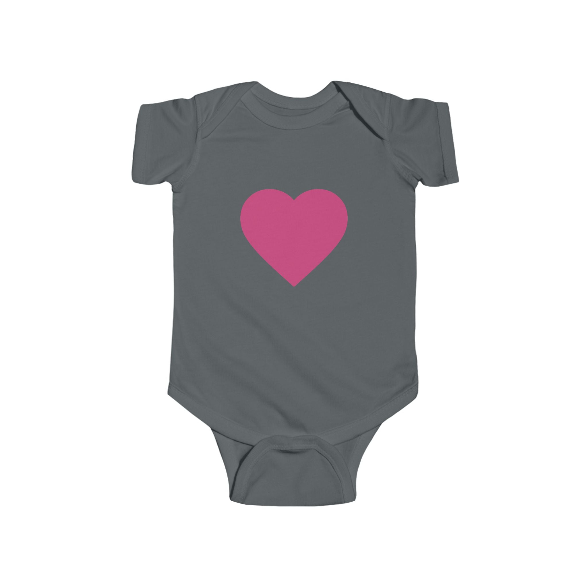 Baby Body Rosa Herz Säuglings-Strampler (Romantisches Neugeborenen-Geschenk)