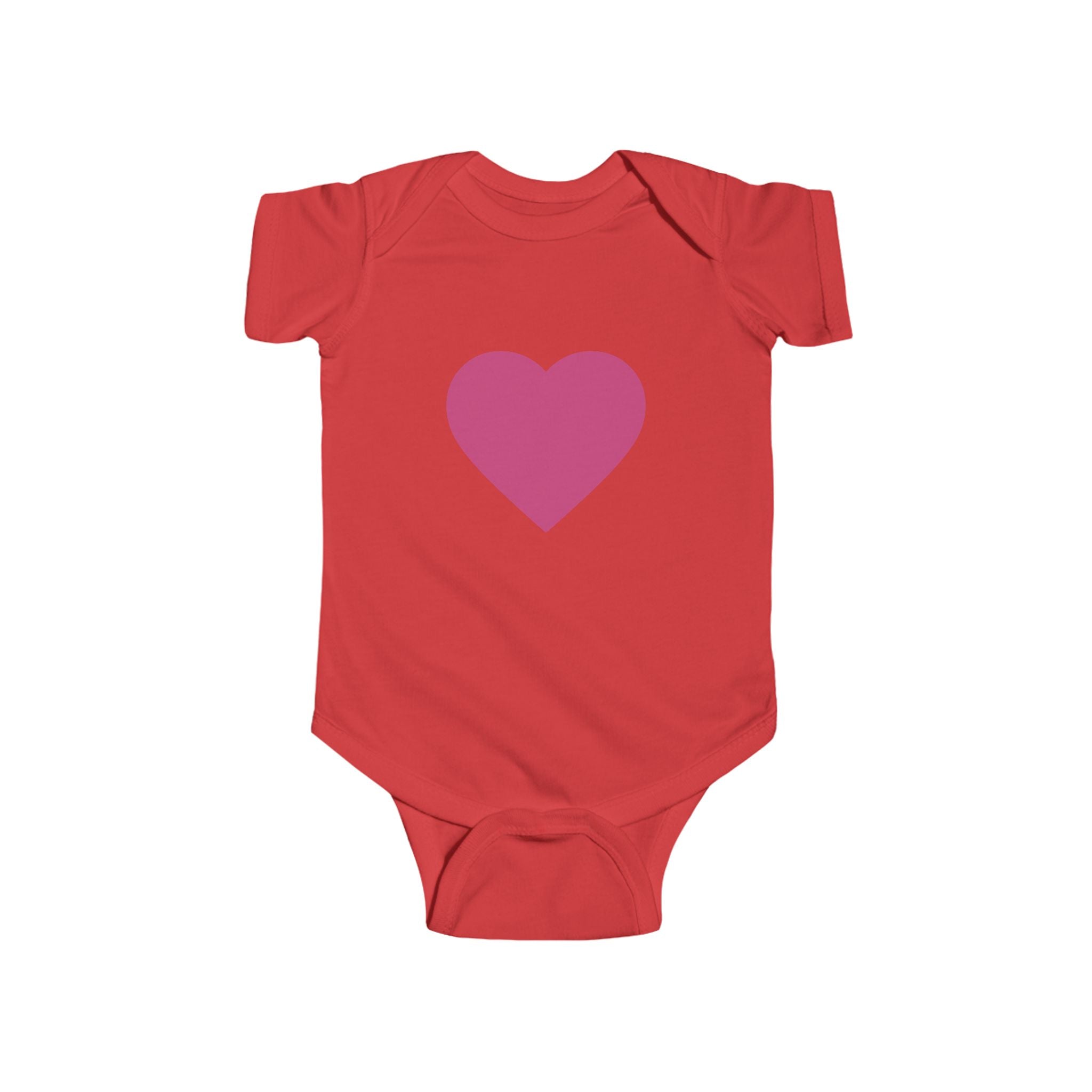 Baby Body Rosa Herz Säuglings-Strampler (Romantisches Neugeborenen-Geschenk)
