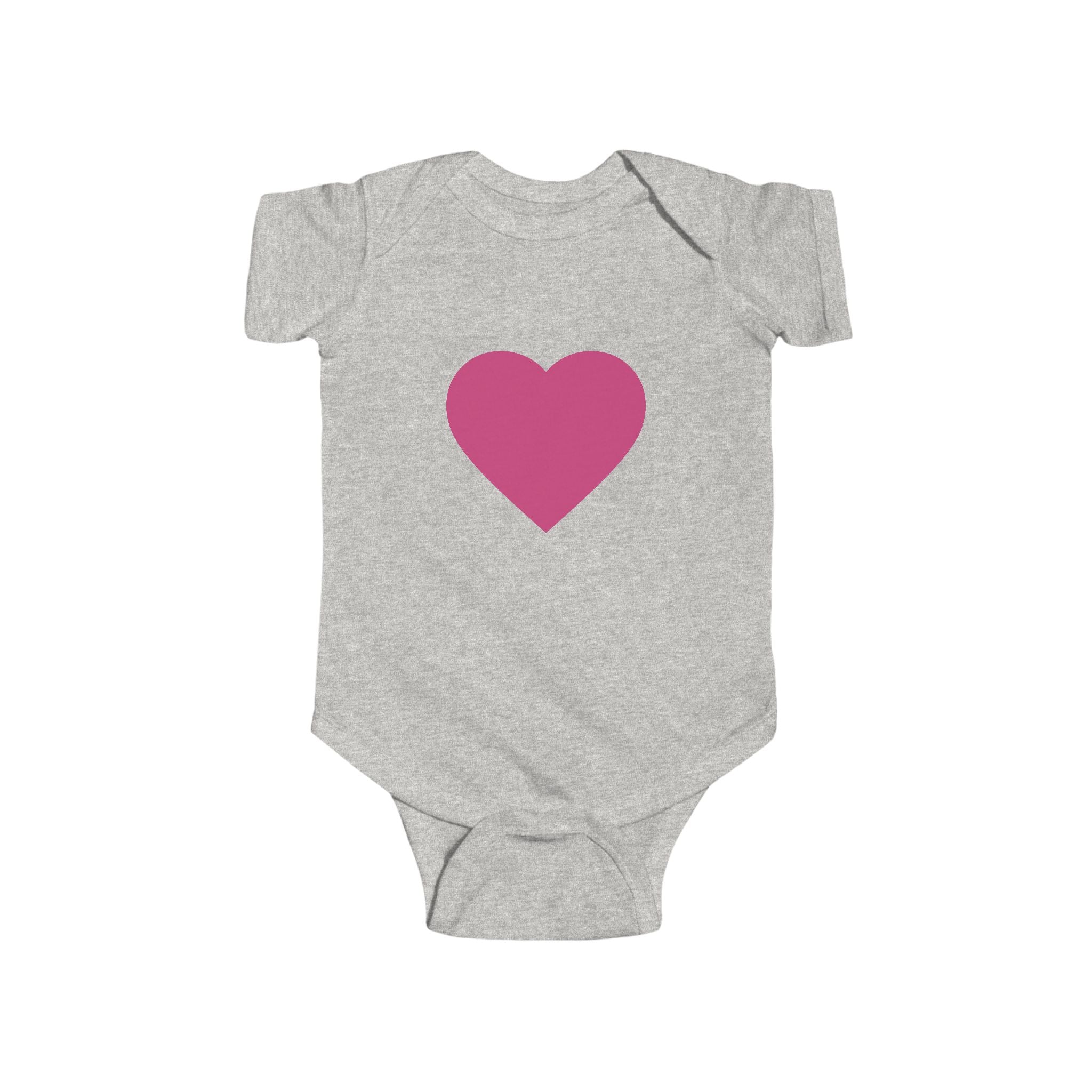 Baby Body Rosa Herz Säuglings-Strampler (Romantisches Neugeborenen-Geschenk)