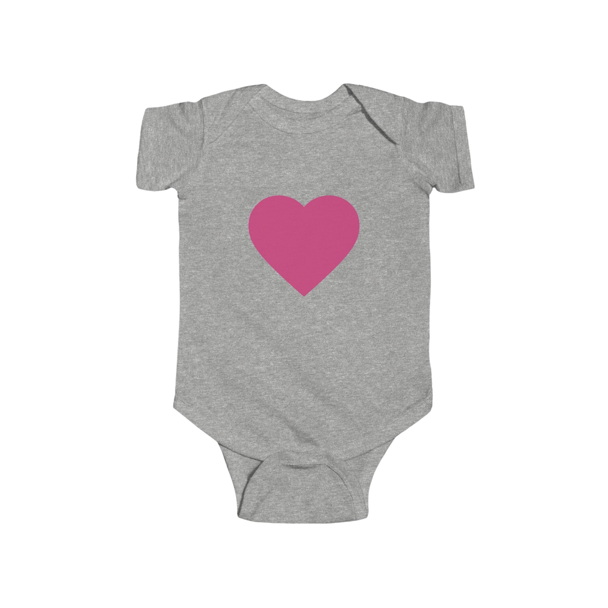 Baby Body Rosa Herz Säuglings-Strampler (Romantisches Neugeborenen-Geschenk)