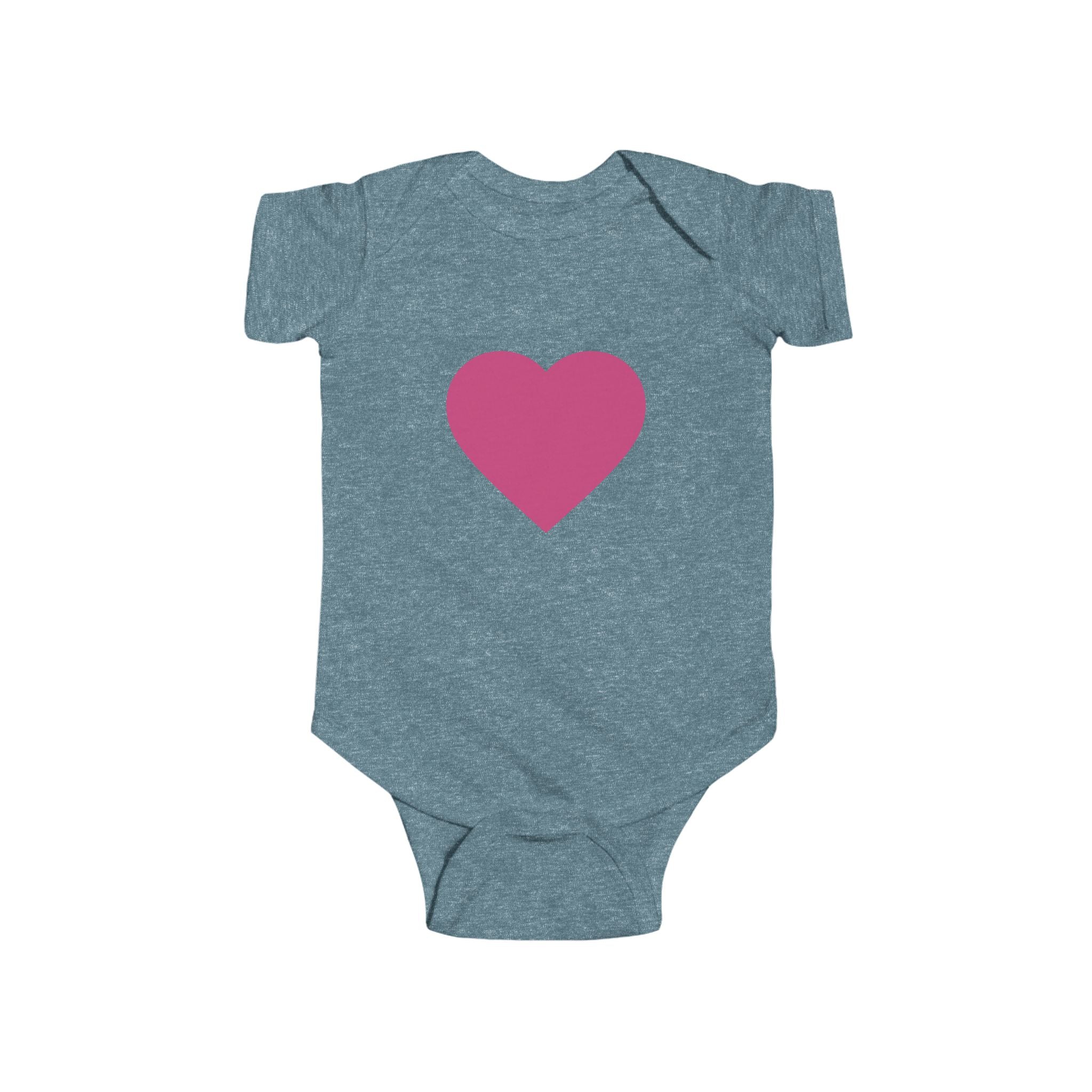 Baby Body Rosa Herz Säuglings-Strampler (Romantisches Neugeborenen-Geschenk)