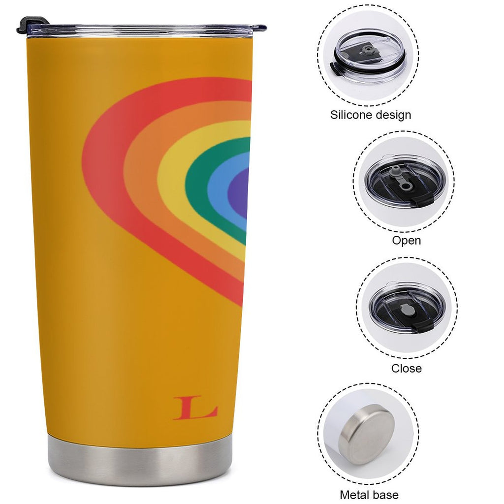 Car Travel Coffee Mug with Lid (All-Over Printing)