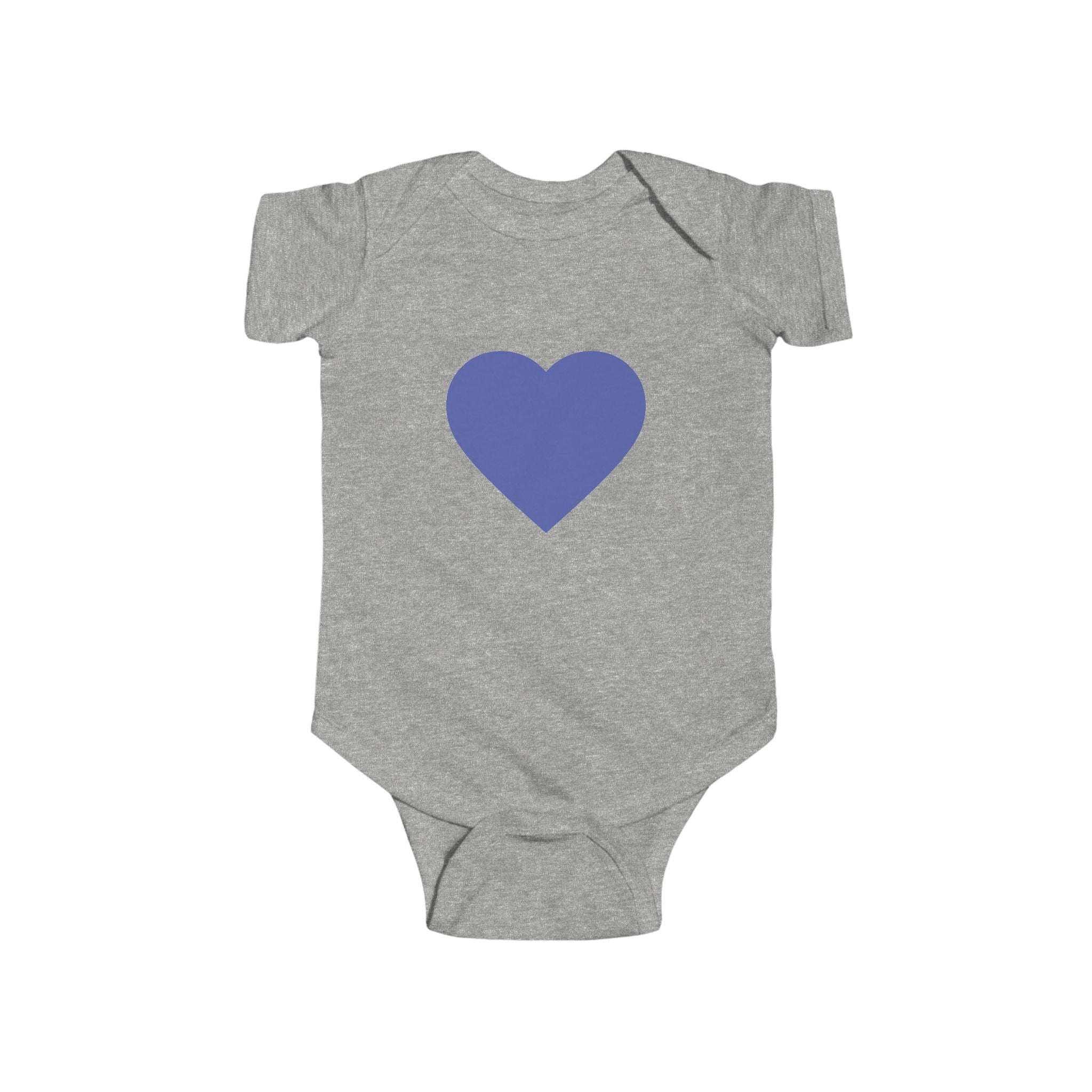 Baby-Bodysuit mit blauem Herzen – Süßer Infant Herz-Strampler