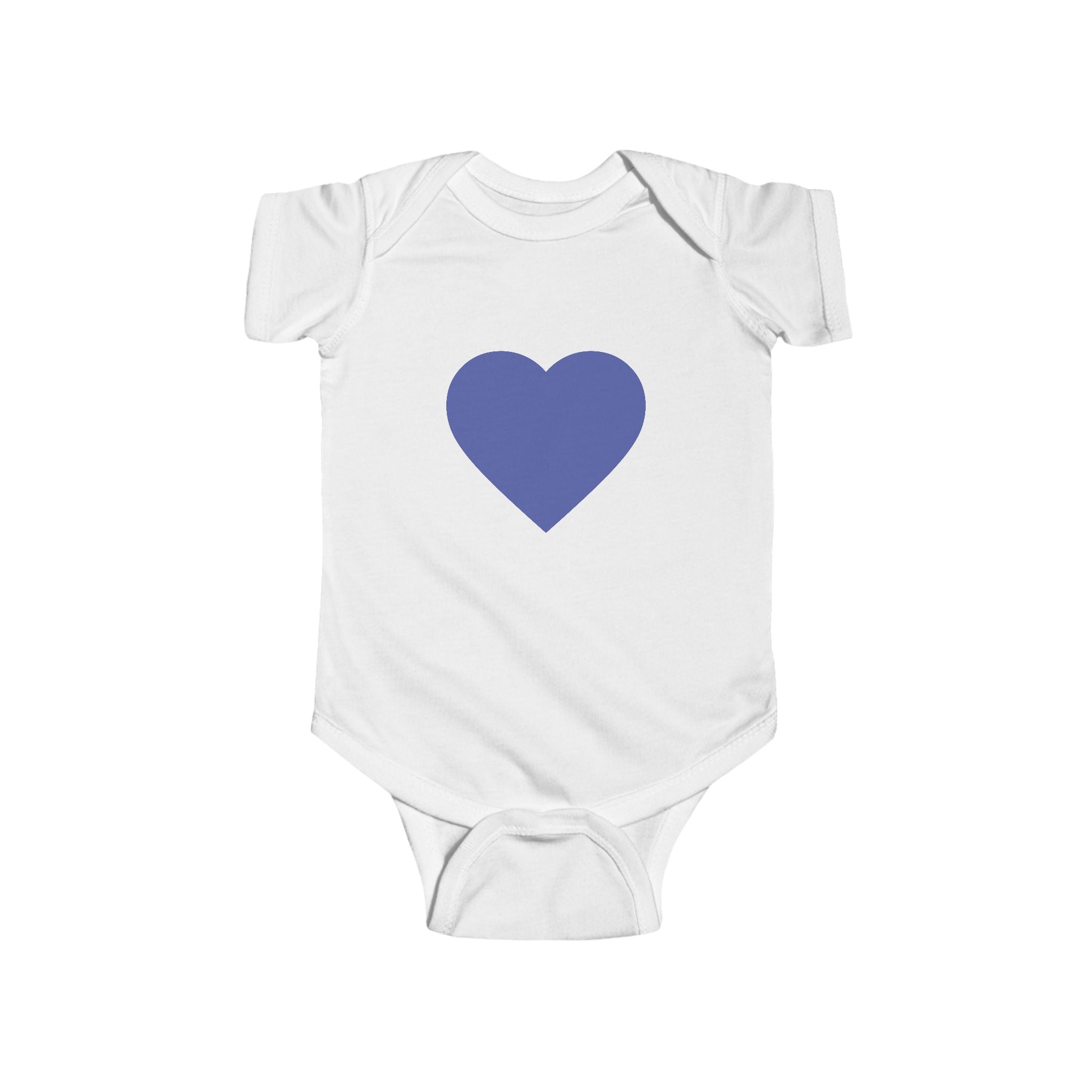 Baby-Bodysuit mit blauem Herzen – Süßer Infant Herz-Strampler
