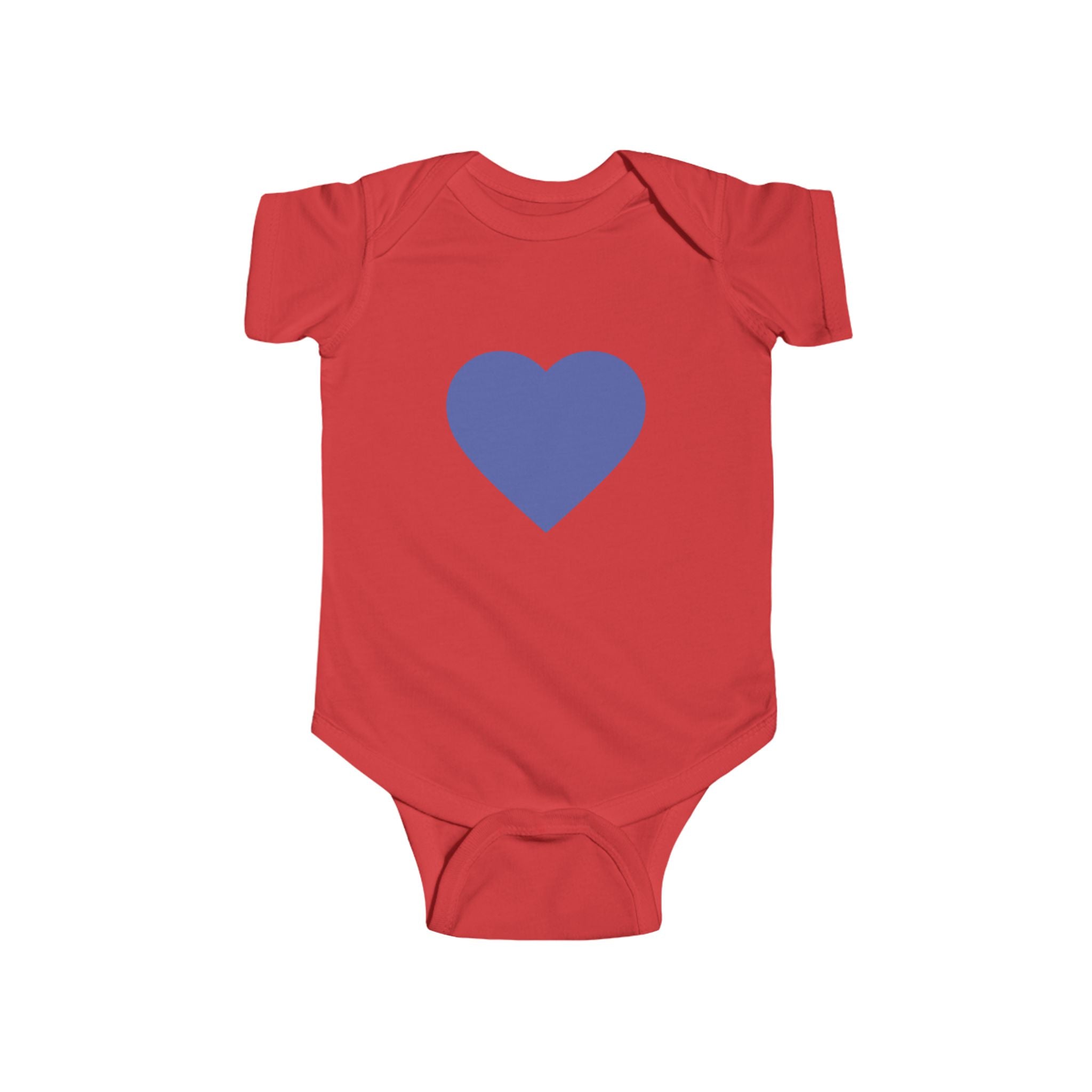 Baby-Bodysuit mit blauem Herzen – Süßer Infant Herz-Strampler