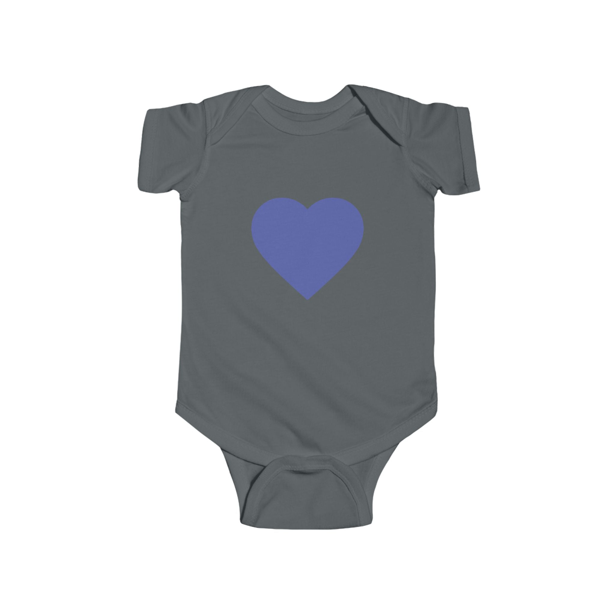 Baby-Bodysuit mit blauem Herzen – Süßer Infant Herz-Strampler