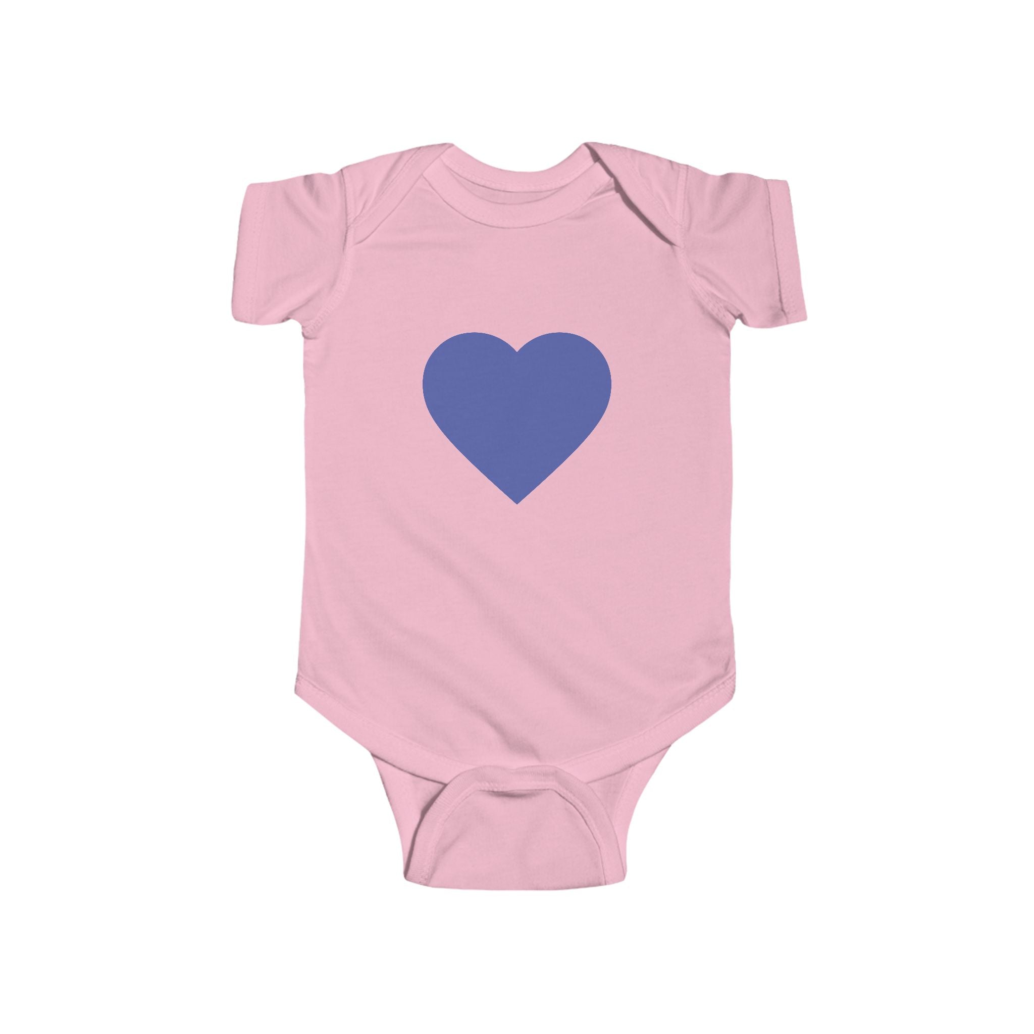 Baby-Bodysuit mit blauem Herzen – Süßer Infant Herz-Strampler
