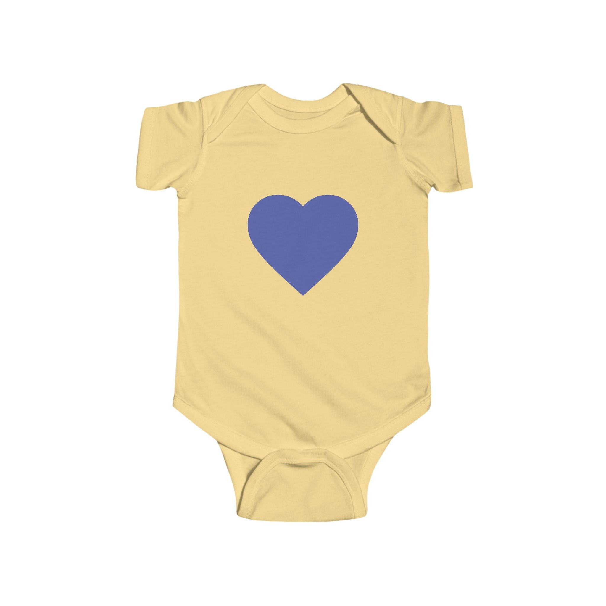 Baby-Bodysuit mit blauem Herzen – Süßer Infant Herz-Strampler