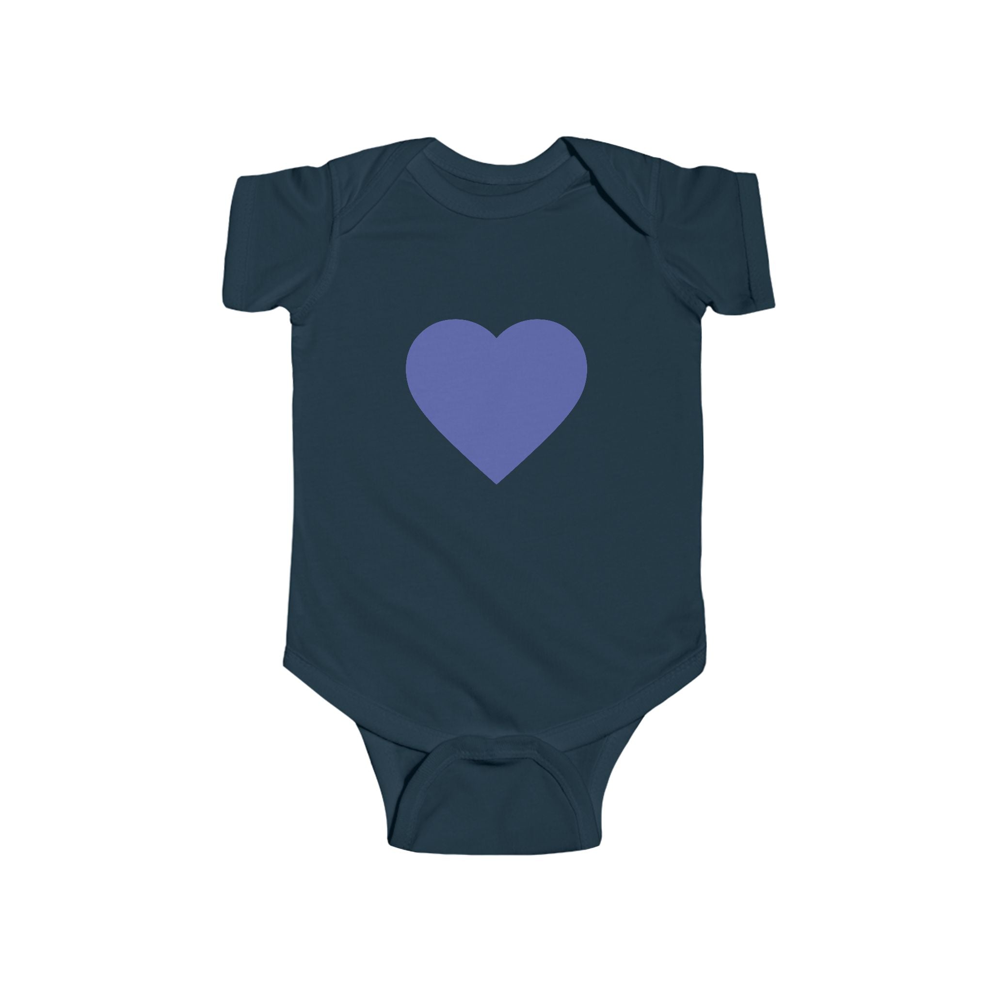 Baby-Bodysuit mit blauem Herzen – Süßer Infant Herz-Strampler