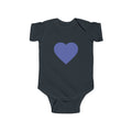Baby Bodysuit with Blue Heart – Cute Infant Heart Onesie