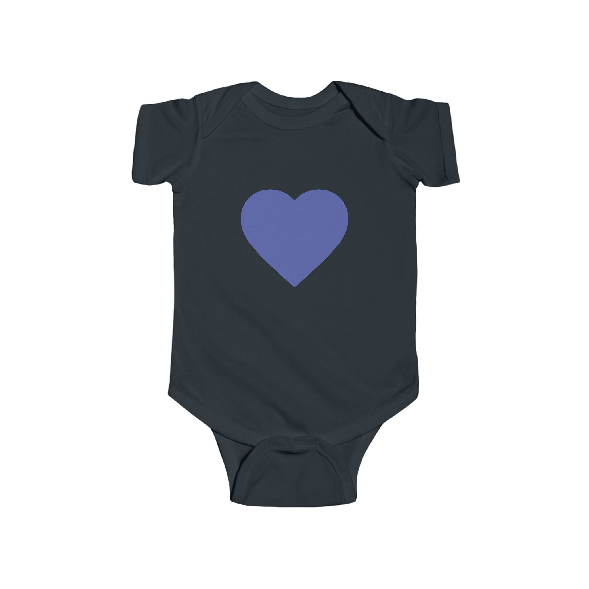 Baby Bodysuit with Blue Heart – Cute Infant Heart Onesie