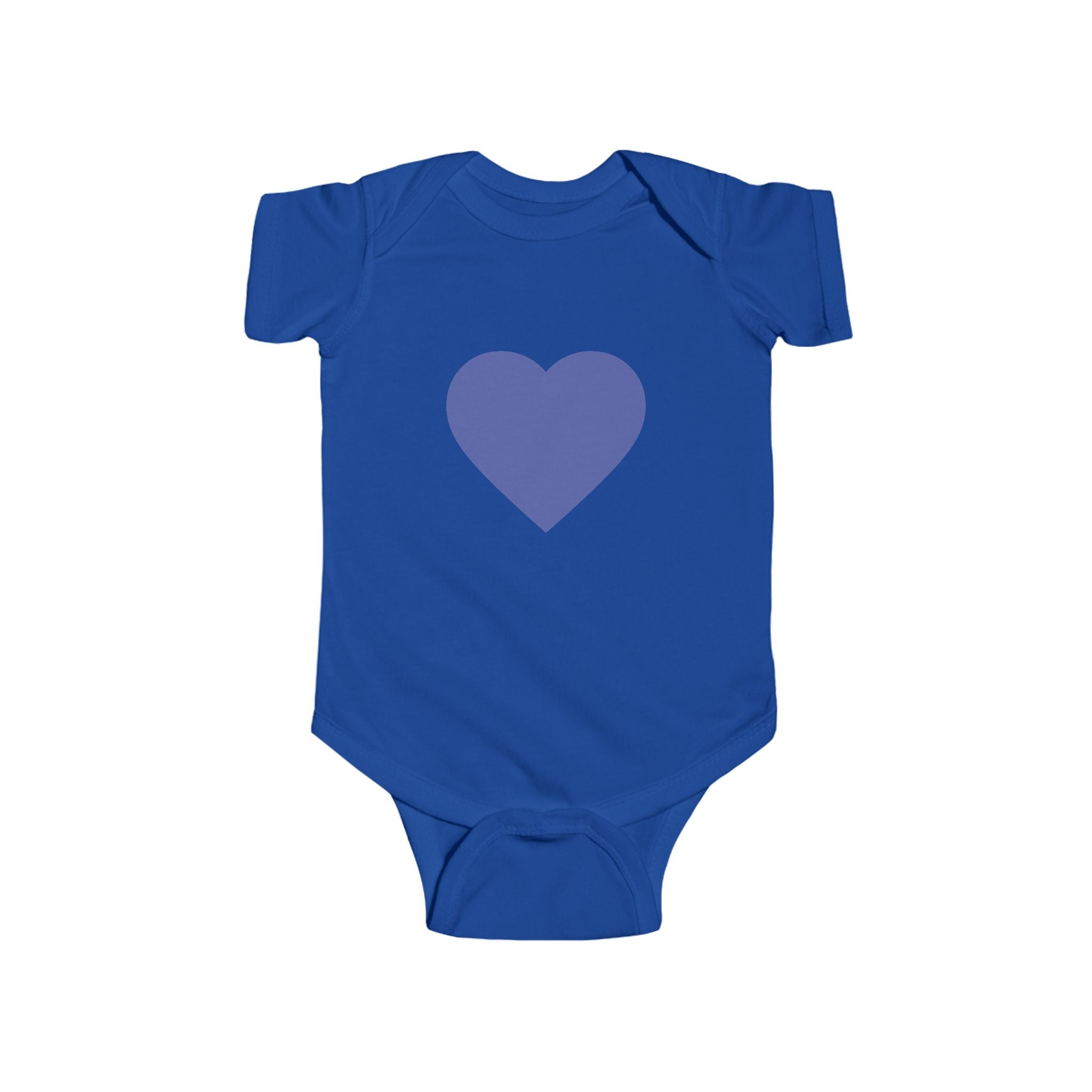 Baby-Bodysuit mit blauem Herzen – Süßer Infant Herz-Strampler