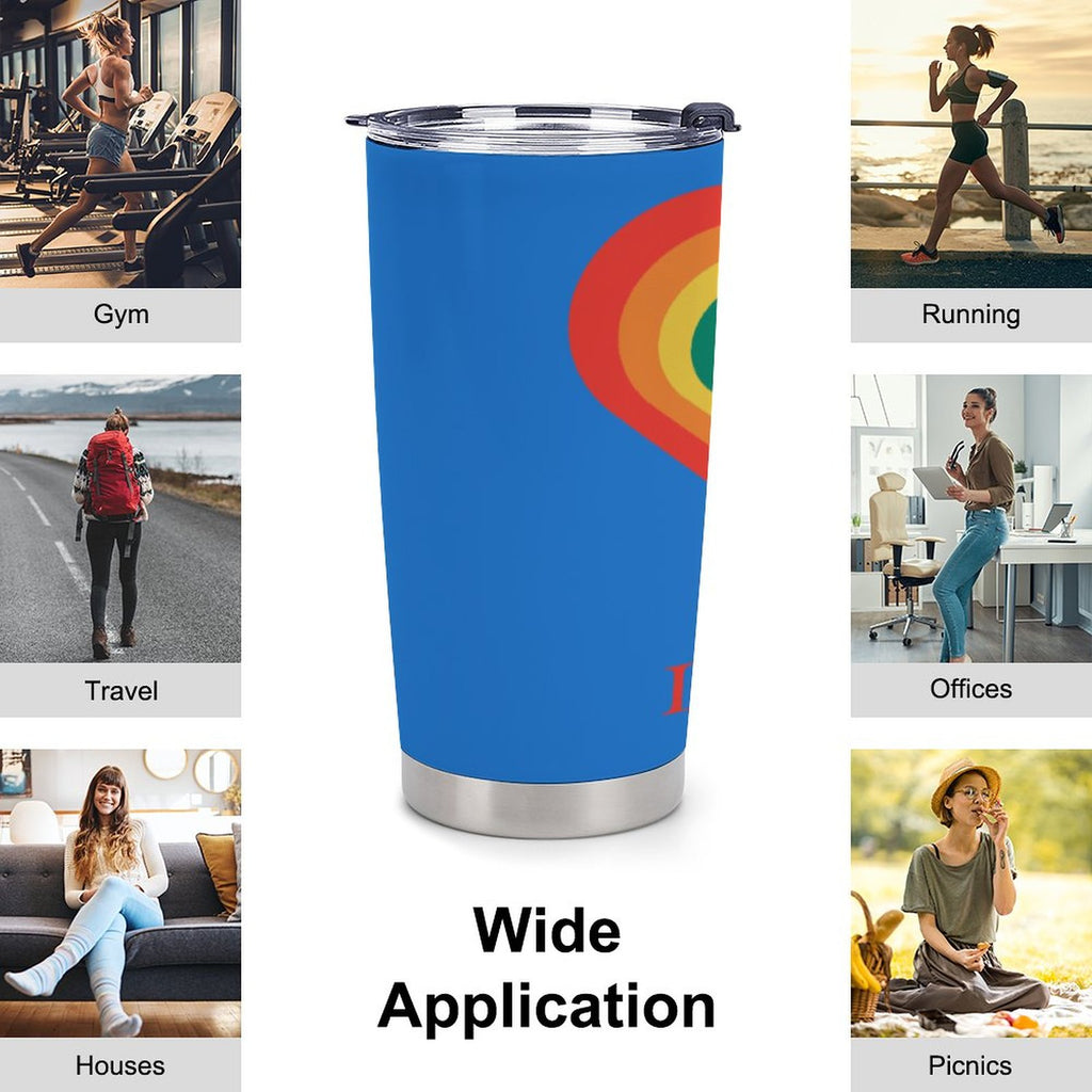 Car Travel Coffee Mug with Lid (All-Over Printing)