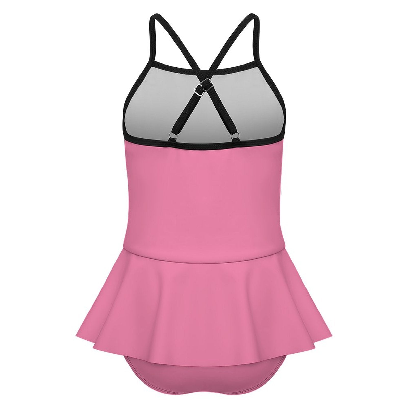 Girls One Piece Ruffle Strap Swimsuit(All-Over Printing)