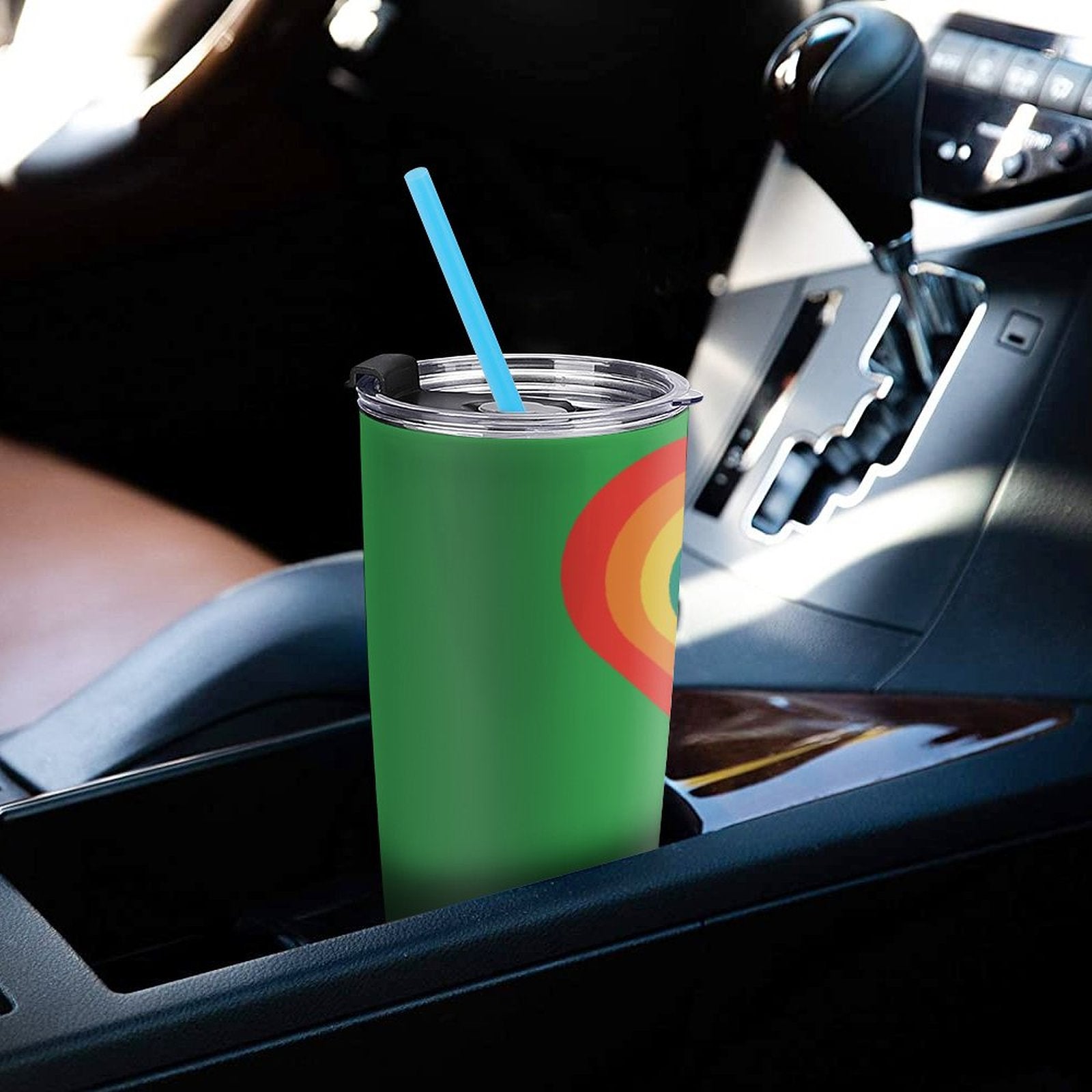 Car Travel Coffee Mug with Lid (All-Over Printing)