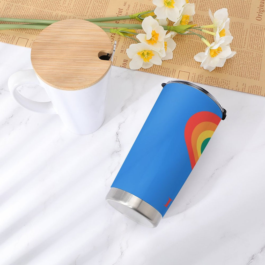 Car Travel Coffee Mug with Lid (All-Over Printing)