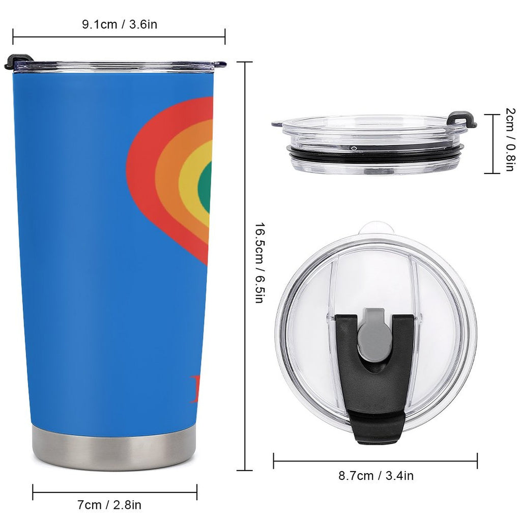 Car Travel Coffee Mug with Lid (All-Over Printing)