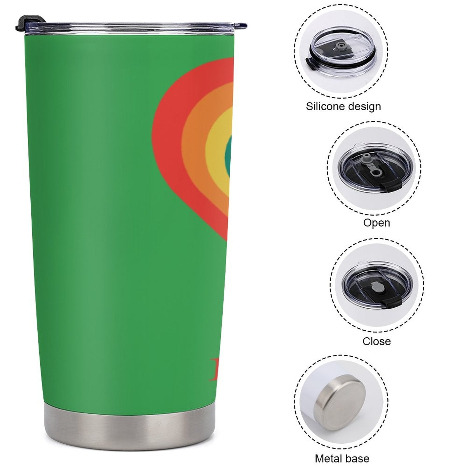 Car Travel Coffee Mug with Lid (All-Over Printing)