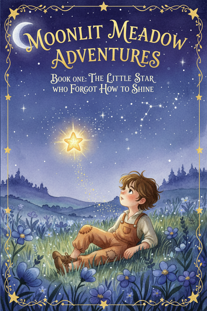Moonlit Meadow Adventures Boy Cover