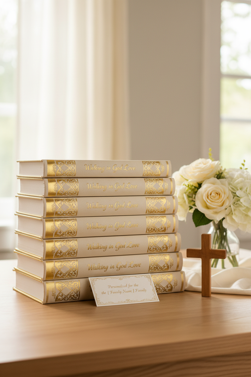 Complete 7-Book Personalized Hardcopy Set — Walking In God's Love (White Family Edition)