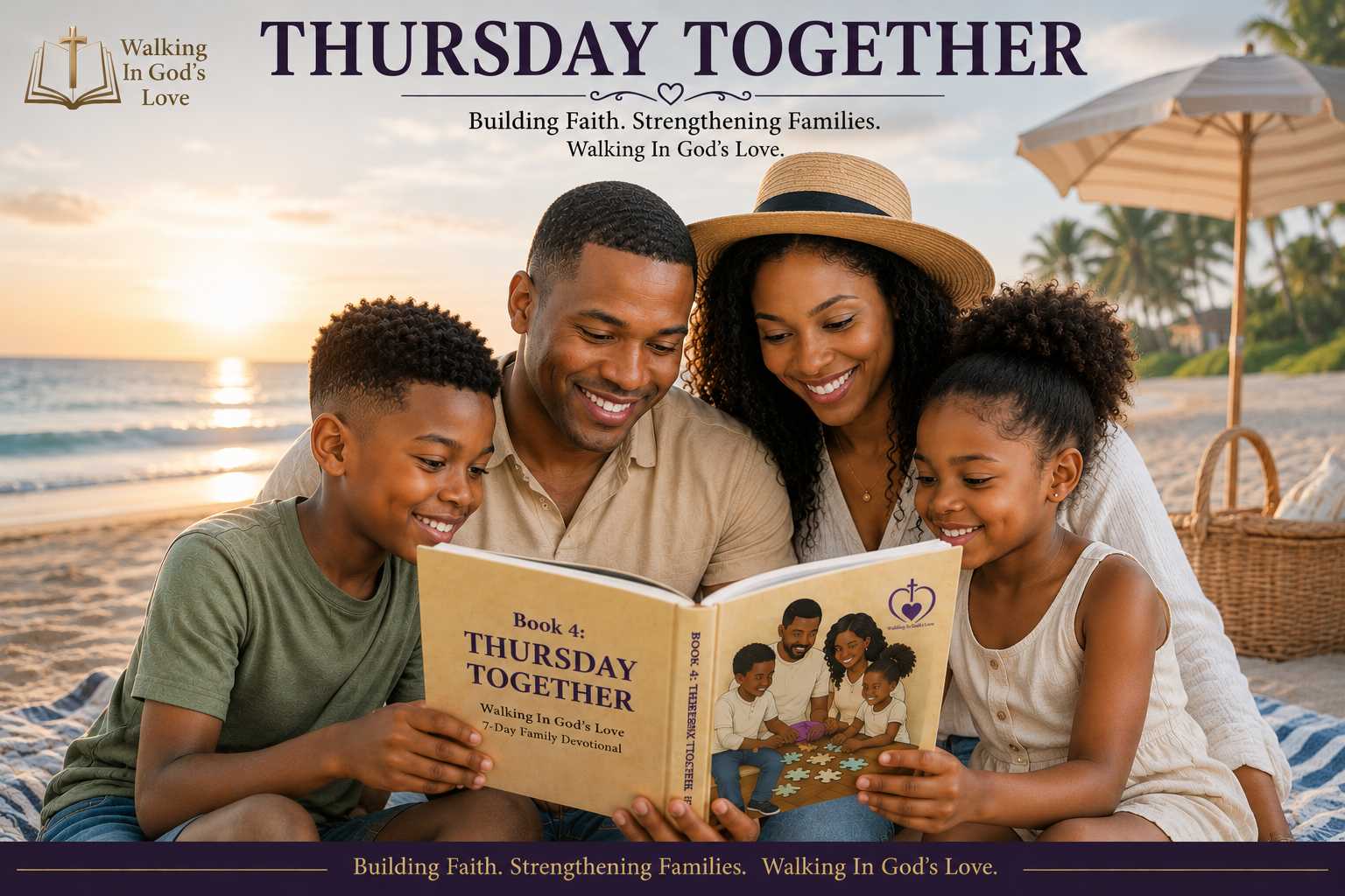 Complete 7-Book Personalized Hardcopy Set — Walking In God's Love (Black Family Edition)